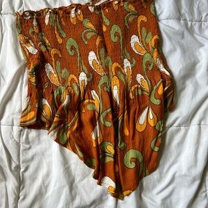 Bohemian Orange Floral top